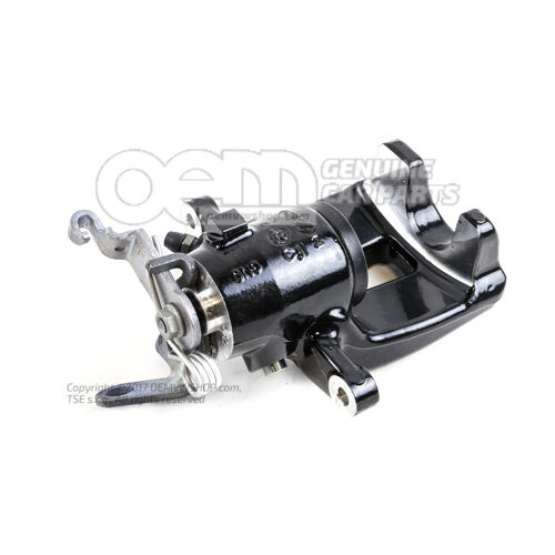 8J0615424E Volkswagen Golf/Variant/4Motion/Cabriolet Audi A3/S3/Sportback/TT/TTS/TTRS Coupe/Roadster/RS3/Sportback czarna obudowa zacisku hamulcowego bez klocków hamulcowych rozmiar 310x22mm tył prawy 8J0615424E