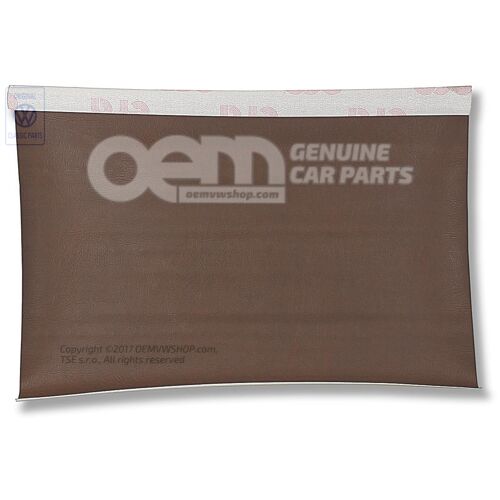 Skórzana tapicerka słupków van dyck (brązowa) 255867400  7NL