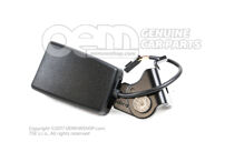 Zatrzask do paska, satynowy czarny/ognisty czerwony 1S0857739A QVZ (1)