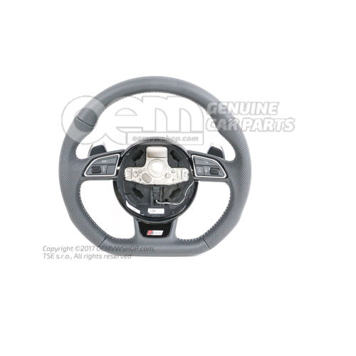 Wielofunkcyjny. sportowa kierownica (skóra perforowana) kierownica soul (czarna)/tytan 8K0419091ELIXC