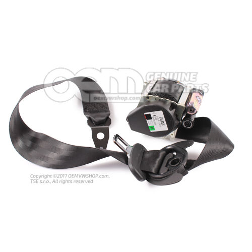 Trzypunktowy automatyczny fotel czarny 6V0857702B RAA