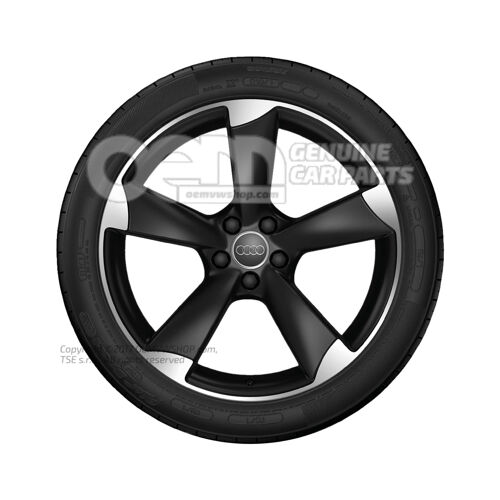 Felga aluminiowa z oponą letnią matową czarną 8V0073138C AX1