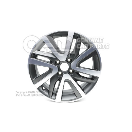 Obręcz aluminiowa Szara 12S601025  7DF