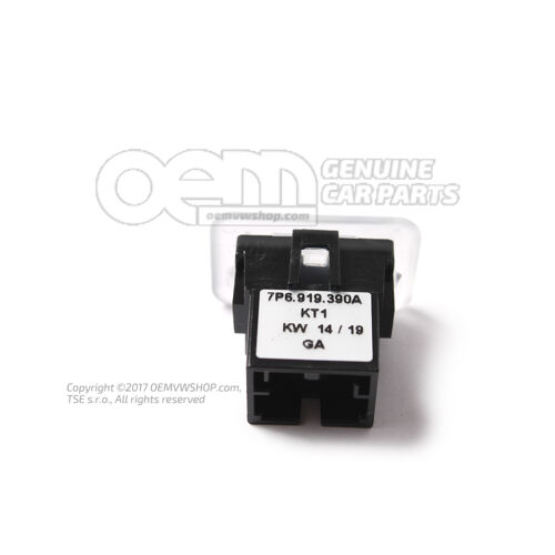 Oświetlenie LED, schowek w drzwiach, jasne oświetlenie otoczenia 7P6919390A KT1