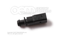 Płaska obudowa złącza z blokadą styków 1J0973802