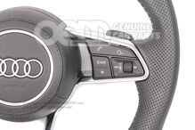 Original Audi Sline steering wheel with flat bottom and airbag (1)