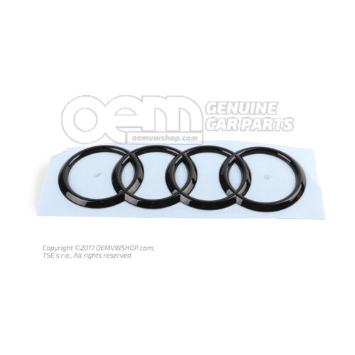 Emblemat AUDI czarno-błyszczący 4S7853742D T94