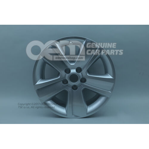 Felga aluminiowa w kolorze chrom metalik Skoda Superb 3U 3U0601025K 7ZS
