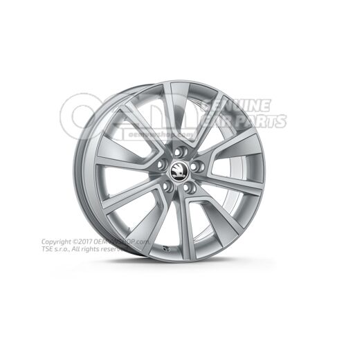 Felga aluminiowa srebrna 654071497L 8Z8