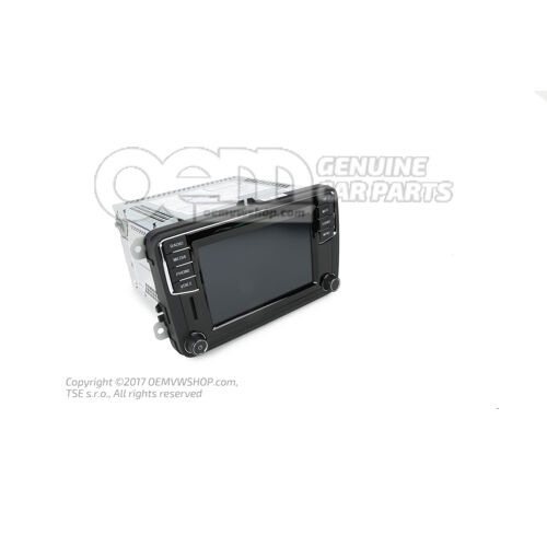 Radio satynowy czarny/wysoki chrom Skoda Yeti 5L 5L0035200D IZY