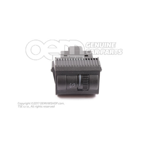Kontroler oświetlenia instrumentów w kolorze satynowo czarnym 6Q0941334  9B9
