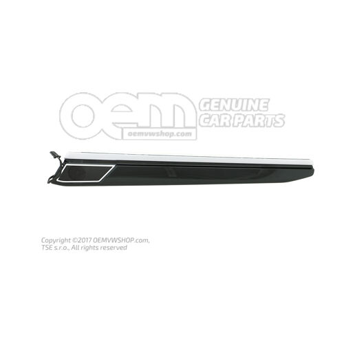 Listwa wykończeniowa drzwi Czarna/aluminium 760867419B PGE