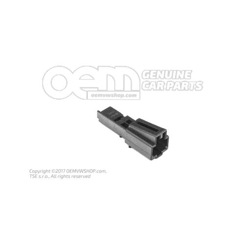 Płaska obudowa złącza z mechanizmem blokującym styki 8W0972575