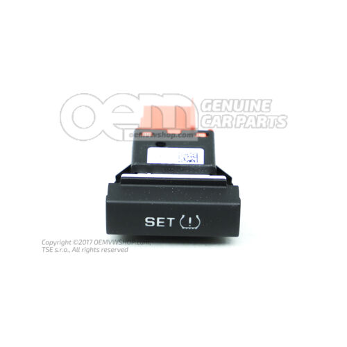 Przycisk do monitorowania ciśnienia w oponach czarno-biały Skoda Octavia 1Z 1Z0927127C REH