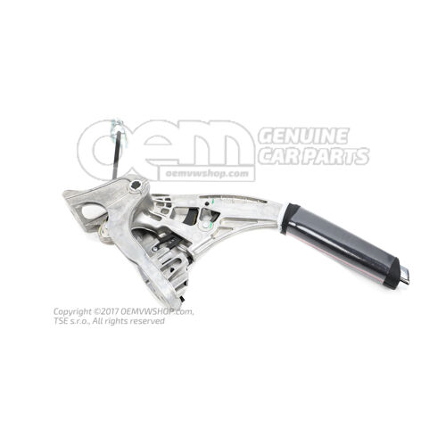 Dźwignia hamulca czarny/jasny chrom 5E0711301C XWI