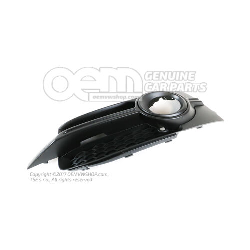 Kratka nawiewu satynowa czarna Audi A1/S1 8X 8X0807681B 01C