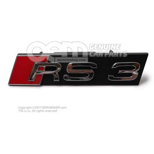 Napis chromowany Audi RS3 Sportback 8V 8V4853736  2ZZ