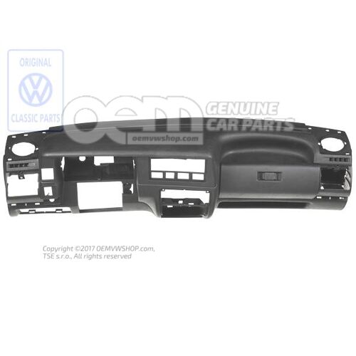 Deska rozdzielcza satynowo czarna Volkswagen Polo Hatchback 86C 867857007B 01C