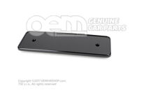 Uchwyt na tablicę rejestracyjną czarno-błyszczący Audi RS6/RS6 plus/Avant Quattro 4G 4G0807285S T94 Uchwyt na tablicę rejestracyjną czarno-błyszczący Audi RS6/RS6 plus/Avant Quattro 4G 4G0807285S T94