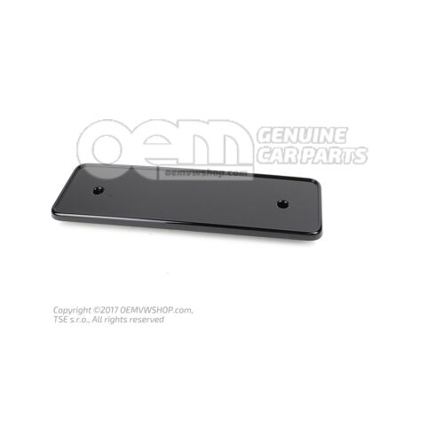 Uchwyt na tablicę rejestracyjną czarno-błyszczący Audi RS6/RS6 plus/Avant Quattro 4G 4G0807285S T94