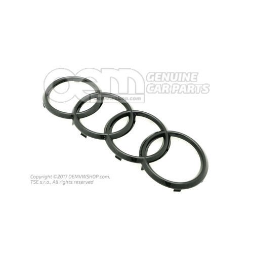 Emblemat AUDI czarno-błyszczący 4KE853605  T94