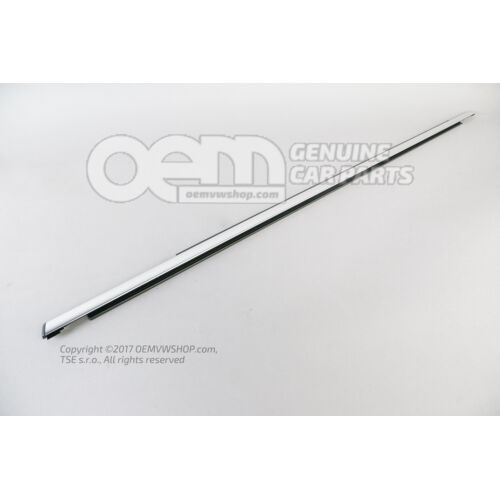 Uszczelka szczeliny okiennej z listwą ozdobną aluminiową 5N0837475E 3Q7